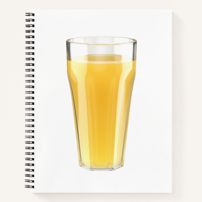 Cuaderno Vidrio de jugo de naranja (Anverso)