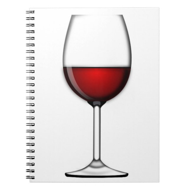 CUADERNO VIDRIO DE VINO ROJO (Frente)