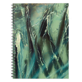 Cuaderno Vidrio marino verde a negro