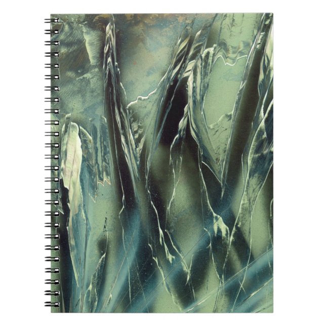 Cuaderno Vidrio marino verde a negro (Frente)