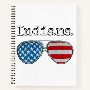 CUADERNO VIDRIO PILOTO DE EE.UU. GLASSES INDIANA