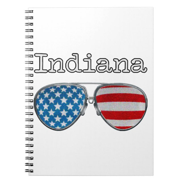 CUADERNO VIDRIO PILOTO DE EE.UU. GLASSES INDIANA (Frente)