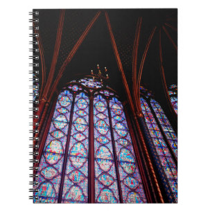 Cuaderno Vidrio teñido de Sainte-Chapelle en París Foto
