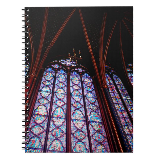 Cuaderno Vidrio teñido de Sainte-Chapelle en París Foto (Frente)