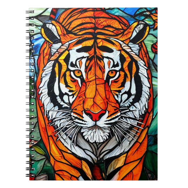 Cuaderno Vidrio teñido de tigre (Frente)