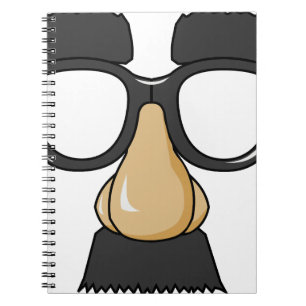 Cuaderno vidrios divertidos de la comedia