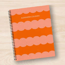 Cuaderno Vieira estética naranja y rosa