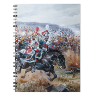 Cuaderno Vieja escena napoleónica de la batalla pintando Le