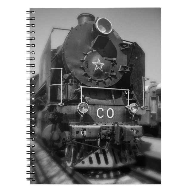Cuaderno Vieja locomotora de vapor (Frente)