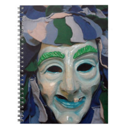 Cuaderno Vieja máscara de carnaval espeluznante