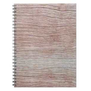 Cuaderno Vieja textura de madera con hermosos motivos natur