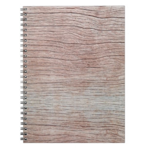 Cuaderno Vieja textura de madera con hermosos motivos natur