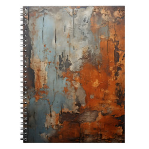Cuaderno Vieja textura Metalizado rusty de acero rusto