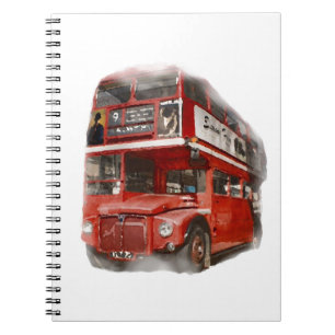 Cuaderno Viejo Red London Bus