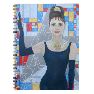 Cuaderno Viejo retrato de arte fino de la actriz de cine de