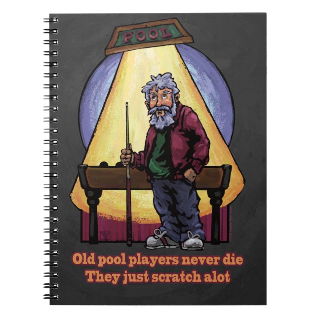 Cuaderno Viejos jugadores de Pool (Frente)
