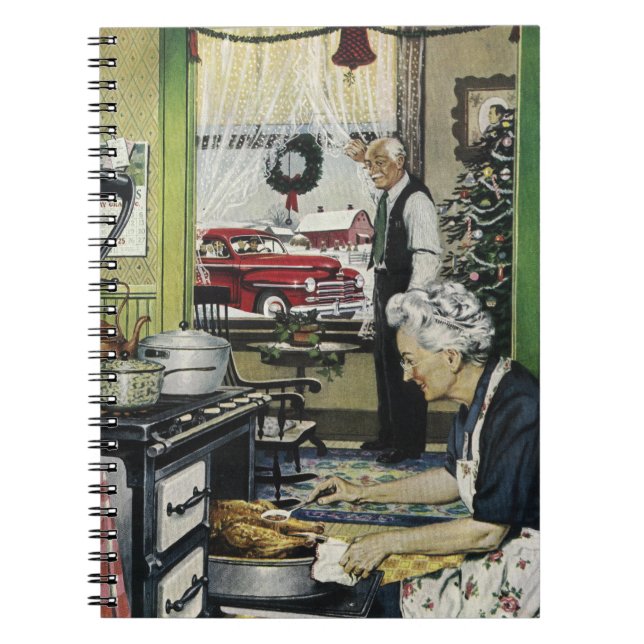 Cuaderno Viejos Navidades de cocina casera de moda (Frente)