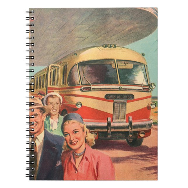 Cuaderno Viejos pasajeros de vacaciones en la estación de a (Frente)