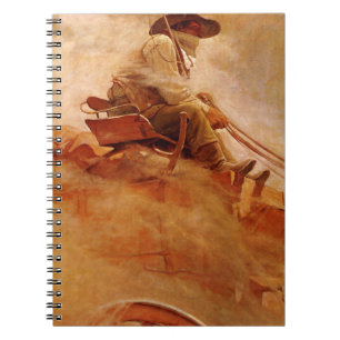 Cuaderno Viejos Vaqueros, El Vagón del Mineral por NC Wyeth