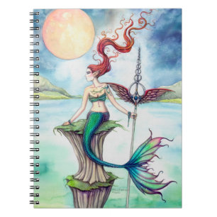 Cuaderno Vientos de Irlanda Arte de Fantasía de Sirena