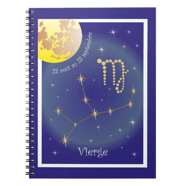 Cuaderno Vierge 23 août au 23 septembre Notizheft (Frente)