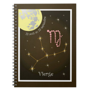 Cuaderno Vierge 23 août au 23 septembre Notizheft