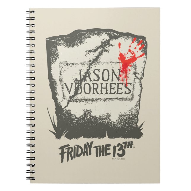 Cuaderno Viernes 13 | Jason Voorhees Headstone (Frente)