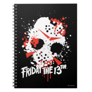 Cuaderno Viernes 13 Paint Splatt Hockey Mask