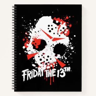 Cuaderno Viernes 13 Paint Splatt Hockey Mask
