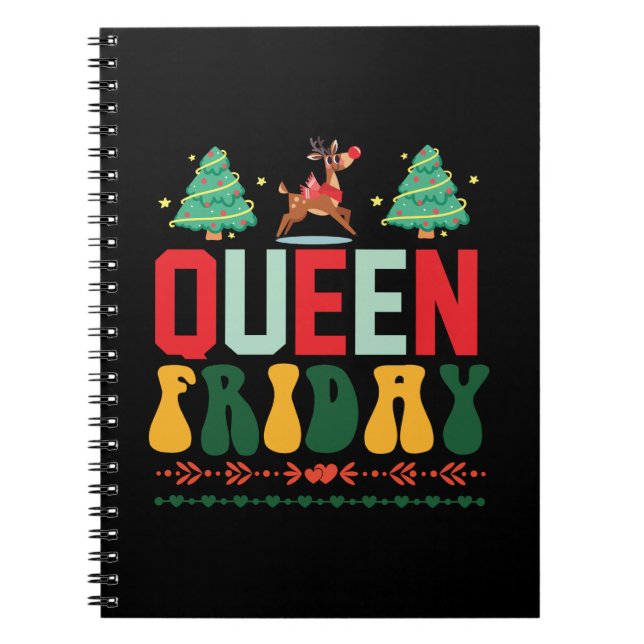 Cuaderno Viernes de la Reina de Regalo de Navidad (Frente)