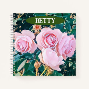 Cuaderno viintage birds purple botanical wallpaper