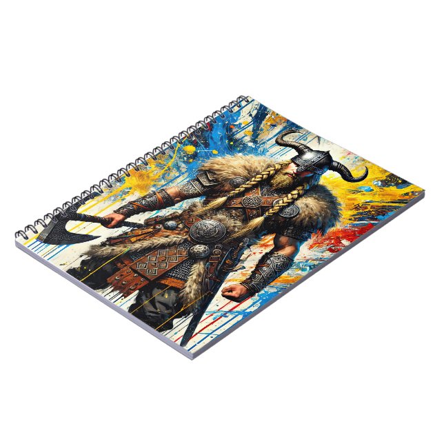 Cuaderno Viking Nordic Scandinavian warrior medieval myth (Lado Izquierdo)