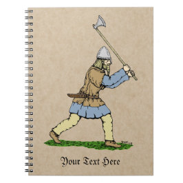 Cuaderno Viking Warrior Wielding Broad-Ax