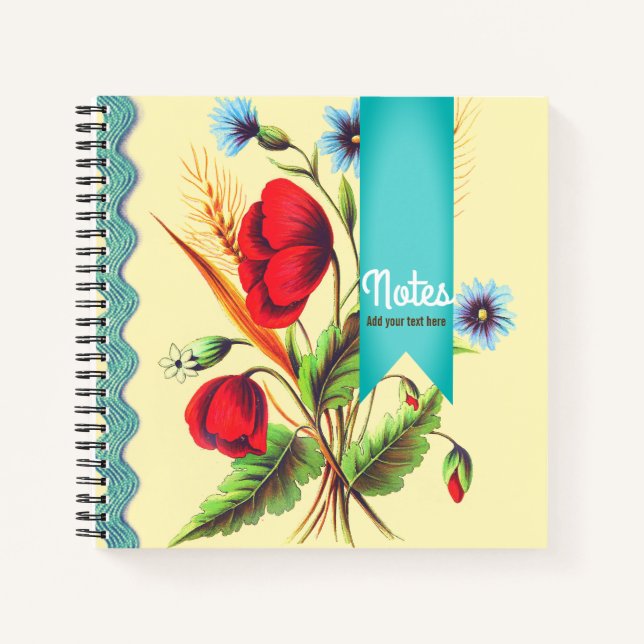 Cuaderno Viñage Poppy (Anverso)