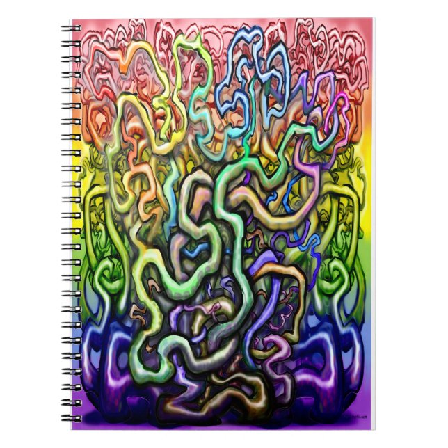Cuaderno Viñas arcoiris entrelazadas (Frente)
