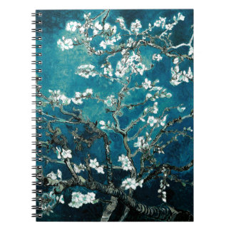 Cuaderno Vincent Van Gogh Almond Blossoms Oscuro Verde azul