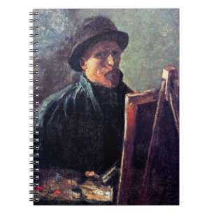 Cuaderno Vincent Van Gogh - Autorretrato con sombrero de fi
