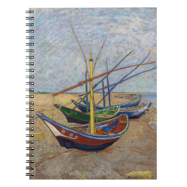 Cuaderno Vincent van Gogh - Barcas de Pesca en la Playa (Frente)