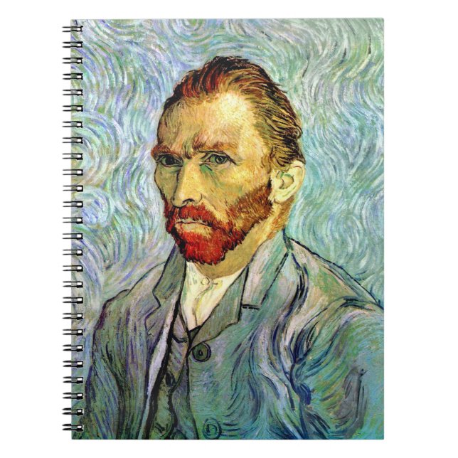 Cuaderno Vincent Van Gogh - Bella Artes de autorretrato ver (Frente)