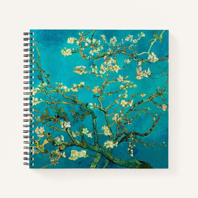 Cuaderno Vincent Van Gogh Blossoming Almond Tree Floral Art (Anverso)