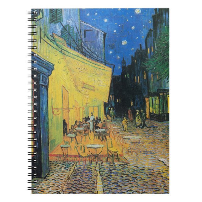 Cuaderno Vincent van Gogh Café Terrace de noche (Frente)