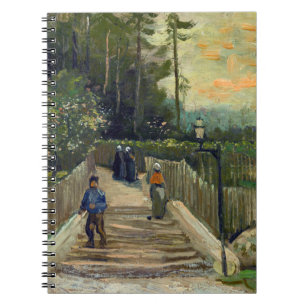 Cuaderno Vincent van Gogh - Camino inclinado en Montmartre