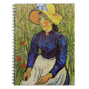 Cuaderno Vincent van Gogh - Campesina con sombrero de paja