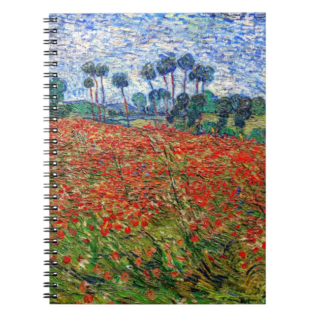 Cuaderno Vincent van Gogh - Campo de amapola (Frente)