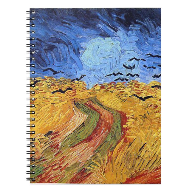 Cuaderno Vincent Van Gogh - Campo de trigo con cuervos negr (Frente)