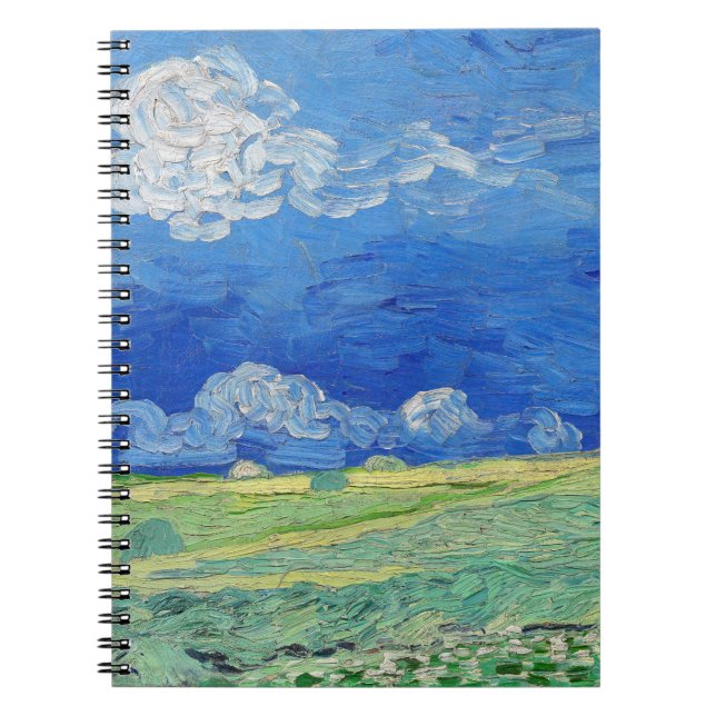 Cuaderno Vincent van Gogh - Campos de trituración bajo las  (Frente)