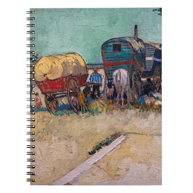 Cuaderno Vincent van Gogh - Caravanas, campamento gitano ce (Frente)