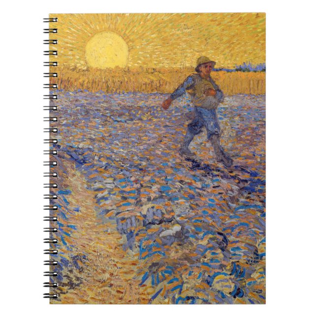 Cuaderno Vincent van Gogh - El sembrador con sol poniente (Frente)