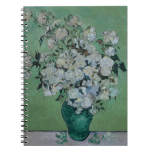 Cuaderno Vincent van Gogh el un florero de rosas, 1890