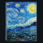 Cuaderno Vincent Van Gogh es la noche estrellada<br><div class="desc">La noche estrellada de Vincent Van Gogh (1889).</div>